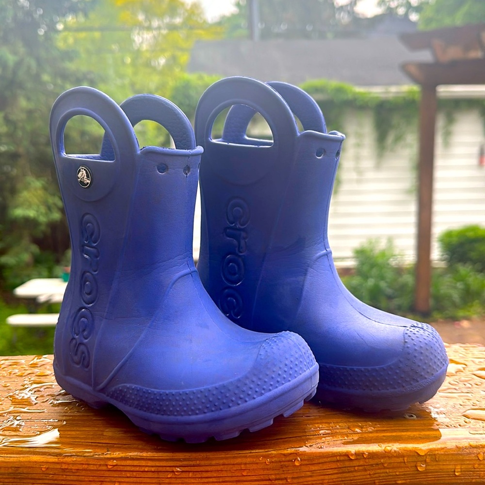 Crocs Toddler Rain Boots Blue